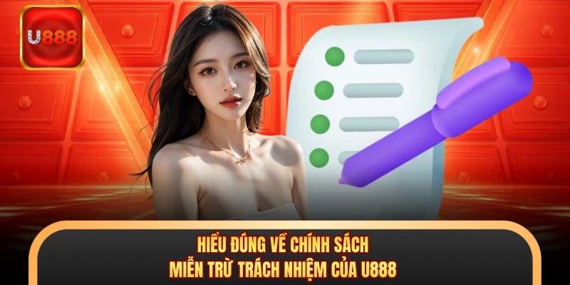 Hiểu đúng về chính sách miễn trừ trách nhiệm của U888